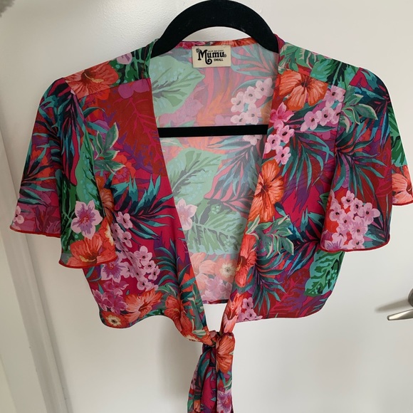 Show Me Your Mumu Wilson Wrap Top in Aloha - Small - Picture 3 of 3